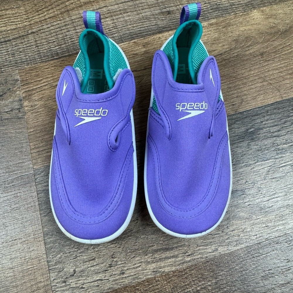 Speedo Kids Purple Water Shoes 7-8